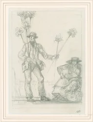 Boceto para el vendedor de escobas, 1923